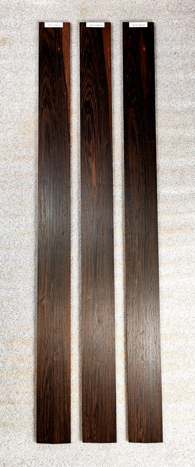 BRAZILIAN ROSEWOOD (Dalbergia Nigra) BASS- Fretboard Blanks with Cites !!!!!(1348-1347)